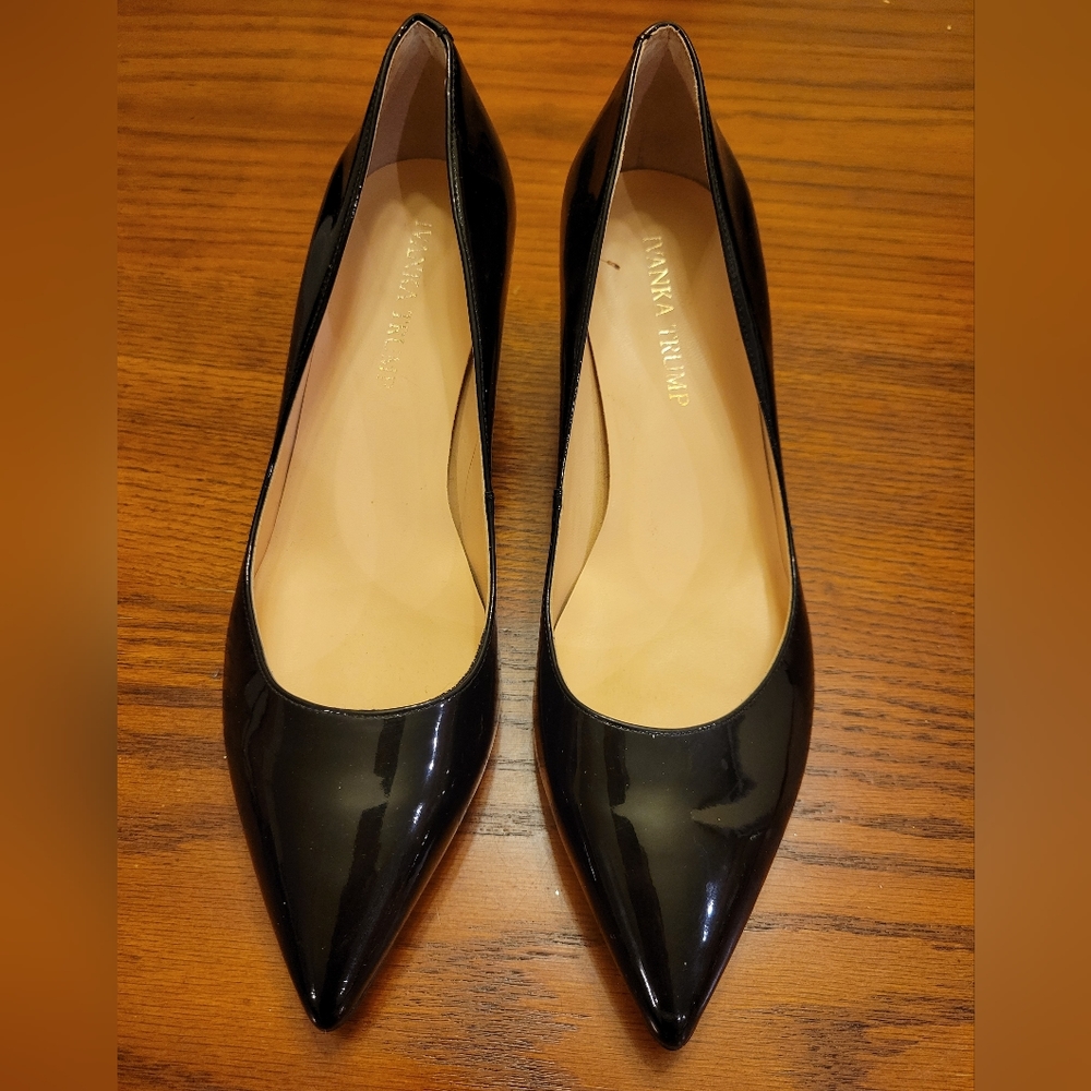 Black Patent Leather Ivanka Trump Pumps 7 1/2